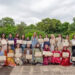 British High Commissioner Jane Marriott with Pakistani students. (APP via British High Commission)