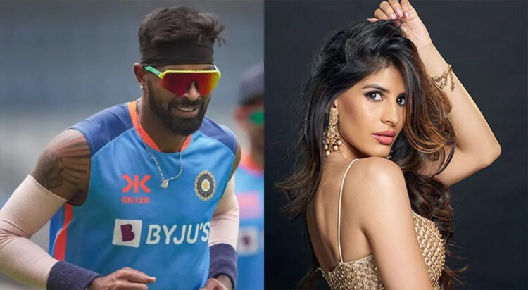 Hardik Pandya and Jasmin Walia (Image: insidesport.in)