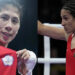 Algerian boxer Imane Khelif and Taiwanese boxer Lin Yu-ting (Image: AP/John Lucher/ Ariana Cubillos)