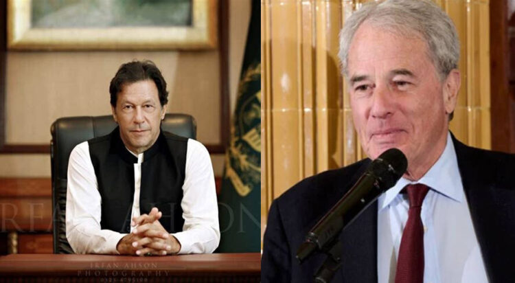 Imran Khan and Charles Glass (File Photo)