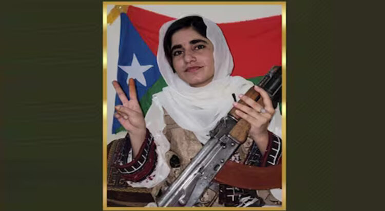 BLA released photos of Mahal Baloch following attack on FC camp in Bela.