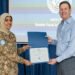 Pakistan Army’s Major Sania Safdar receives UN gender award on August 21, 2024. (Photo courtesy: United Nations Peacekeeping Force in Cyprus)