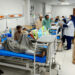 Wounded policemen rest at a hospital, after an attack in Punjab’s Rahim Yar Khan, on Aug 23, 2024. — AFP