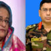 Bangladesh former PM Hasina Wajid and Army chief General Waker-Uz-Zaman