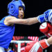 Pakistan’s Ayesha Mumtaz during a fight at the Asian Junior and School Boxing Championship in Abu Dhabi. (Image: Radio Pakistan)