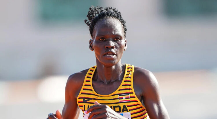 Rebecca Cheptegei during the World Athletics Championships in Budapest in 2023.Felix Sanchez Arrazola / Alamy Stock Photo