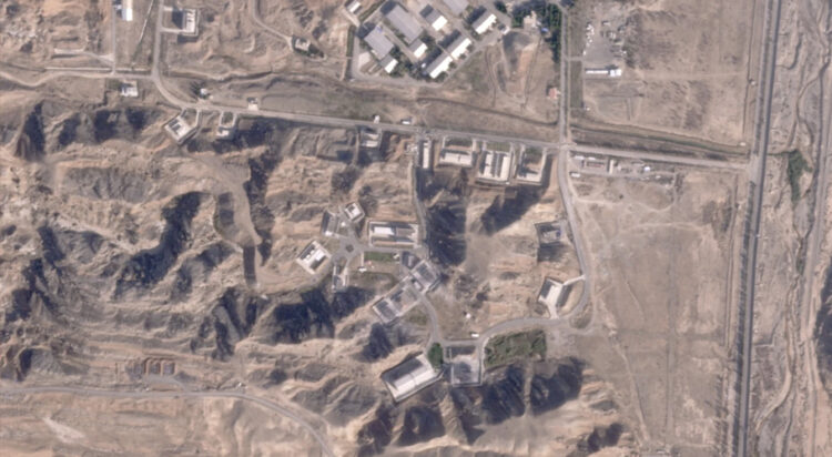 This satellite photo from Planet Labs PBC shows damaged buildings at Iran's Parchin military base outside of Tehran, Oct. 27, 2024. (Planet Labs PBC via AP)