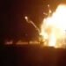 FILE/An Israeli airstrike lights up the night sky in Aleppo, Syria on Fri 29 Mar 2024 (Photograph: X.com)