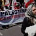 Hundreds of thousands around the world protest Middle East war as Oct 7 anniversary nears (Quito, Ecuador October 5, 2024 REUTERS/Karen Toro )