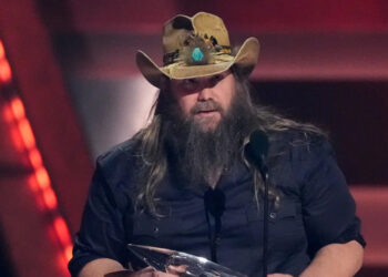 Chris Stapleton accepts the award for single of the year for "White Horse" during the 58th Annual CMA Awards on Wednesday, Nov. 20, 2024, at Bridgestone Arena in Nashville, Tenn.
George Walker IV/Invision/AP