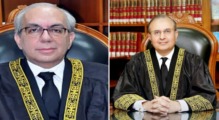 Justice Mansoor Ali Shah and Justice Munib Akhtar (SC Website)