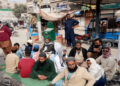 Ahle Sunnat Wal Jamaat stages a sit-in at Sharea Faisal in Karachi on Dec 31, 2024. — (Image: Dawn.com)