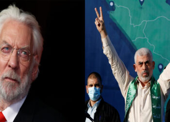 Donald Sutherland (L), the Canadian actor who charmed audiences in movies such as "M*A*S*H," "Klute," and "The Hunger Games," died at 88.  Yahya Sinwar ®, the Hamas leader and architect of the Oct. 7, 2023, attacks on Israel, was killed in Gaza at 62. (Image: REUTERS/Luke MacGregor /REUTERS/Mohammed Salem)