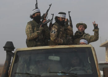 Syrian rebels in Talhiya, Idlib in Syria. (AP Photo/Ghaith Alsayed)