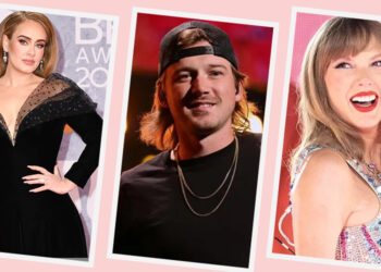 Adele, Morgan Wallen and Taylor Swift (Image: File/Getty)