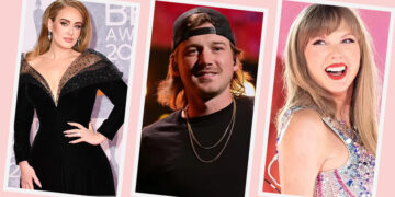 Adele, Morgan Wallen and Taylor Swift (Image: File/Getty)