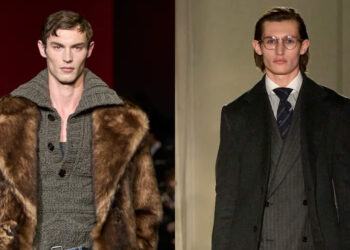 A combo of images shows Dunhill and Dolce & Gabbana A/W 2025 menswear
(Image credit: Courtesy of Dunhill & Dolce & Gabbana)