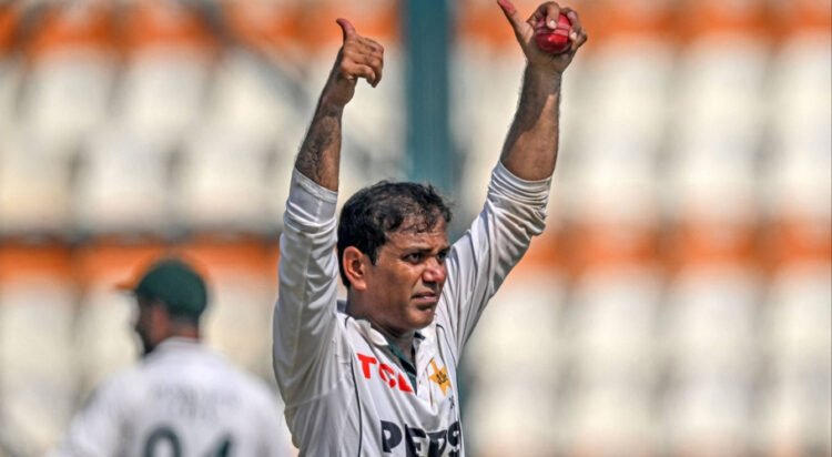 Noman Ali claimed eight wickets as Pakistan’s frontline spinners bowled them to a 152-run victory over England in the second test in Multan on Friday to level the three-match series at 1-1. October 18, 2024 (File/Reuters)