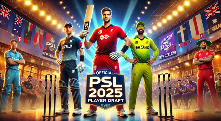 This AI image shows Alex Carey, Martin Guptill, and Usman Khawaja for upcoming PSL 2025 draft (MM News)