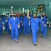 Pakistani prisoners released from Saudi Arabia celebrate their release as they arrive at Islamabad airport on July 20, 2021. (PID/File)