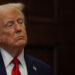 U.S. President Donald Trump stands after delivering remarks on AI infrastructure at the Roosevelt room at White House in Washington, U.S., January 21, 2025. REUTERS/Carlos Barria