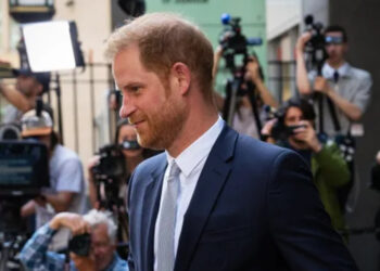 Prince Harry outside the Royal Courts of Justice in London in 2023. (Credit: Carl Court / Getty Images)