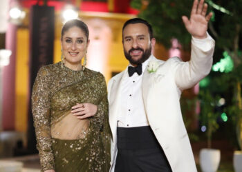 Saif Ali Khan with wife Kareena Kapoor Khan in 2022 (Getty Images for The Red Sea Int)