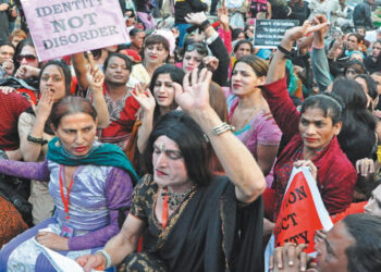 In this file photo, transgender and social activists protest the discriminatory attitudes of government and civic authorities. PHOTO COURTESY: GENDER INTERACTIVE ALLIANCE