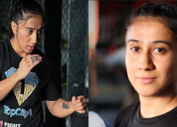 Anita Karim, a mixed martial arts (MMA) fighter, takes part in a training session at a club in Islamabad, in this photograph taken on December 11, 2024
AFP