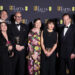 Peter Straughan, Tessa Ross, Edward Berger, Isabella Rossellini, Juliette Howell, Ralph Fiennes and Michael A. Jackman pose in the winners' room as "Conclave" won the award for Best Film during the 2025 British Academy of Film and Television Awards (BAFTA) at the Royal Festival Hall in the Southbank Centre, London, Britain, February 16, 2025. REUTERS/Isabel Infantes