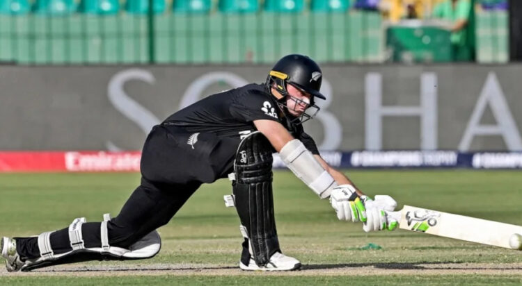 Tom Latham used the sweep well against spin•AFP/Getty Images