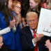 Donald Trump signs an executive order targeting transgender althetes, February 5, 2025 at the White House © ANDREW CABALLERO-REYNOLDS, AFP