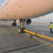 Female workers of Gerry’s dnata perform on ground operations, after a flight landed at Jinnah International Airport in Karachi, Pakistan, on February 28, 2025. (Screengrab/AN)