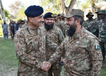 COAS General Asim Munir on his visit to Bannu in Khyber-Pakhtunkhwa on March 6, 2025. Courtesy: ISPR