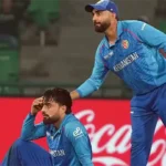Dejected Rashid Khan after dropping a catch during match against Australia: File photo