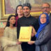 Feroze Khan receives the Award: image social media