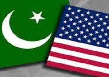 Pakistan and US flags File photo