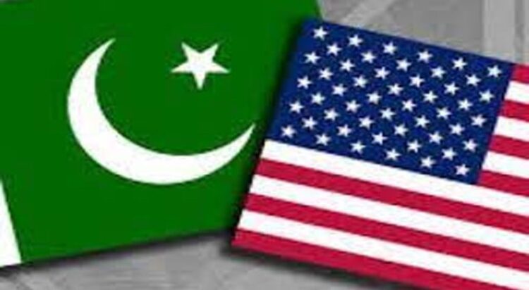 Pakistan and US flags File photo
