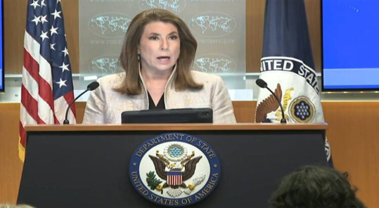 US State Department spokesperson Tammy Bruce: image: 24 News