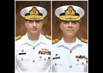 Commodore Kamran Khan and Kashif Munir promoted to Rear Admiral rank in PN File photos