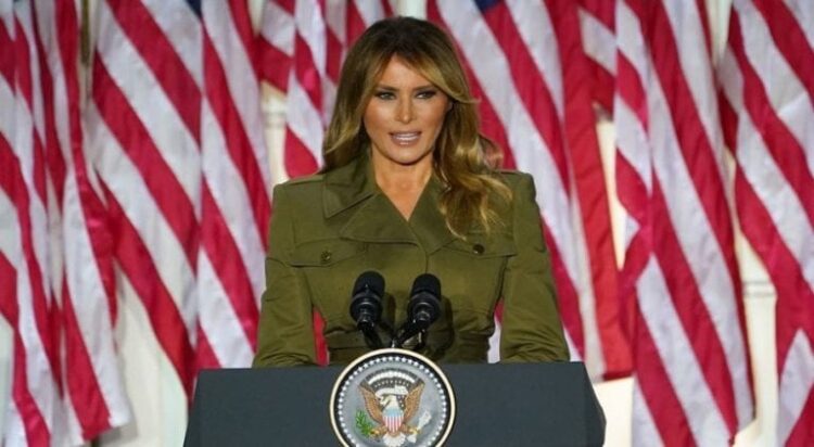 US First Lady Melania Trump: File photo