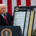 President Donal Trump unveiling his global tariff plan: Image (Online )