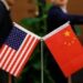 US, China flags