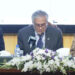 Dar addressing presser with DG ISPR in Islamabad. Online grab
