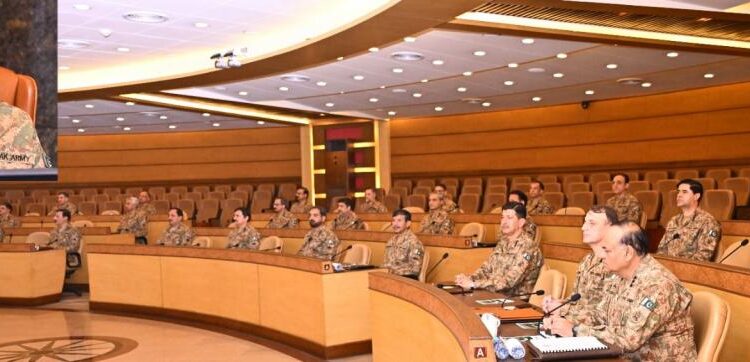 Asim Munir chairs Corps Commanders' Conference. ISPR