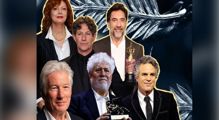 More than 350 Hollywood celebrities and global cinema icons have signed on to an open letter, condemning the ongoing genocide in Gaza on the eve of the world-renowned Cannes film festival. (Image: Instagram/TRT)