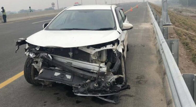 Car-van collision