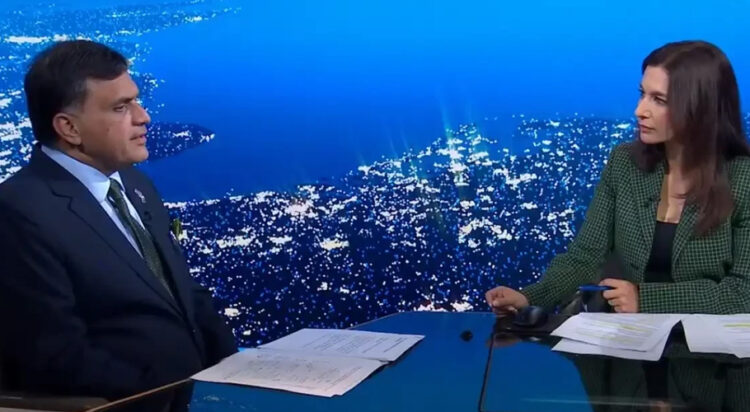 Dr. Faisal rebuffs Sky News' Yalda Hakim as she reiterates Indian Rafale claims (Screengrab)