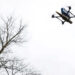 This representational image shows a FPV drone flying at an undisclosed location in the Kharkiv region of northeastern Ukraine on January 19, 2025 [Alina Smutko/Reuters]
