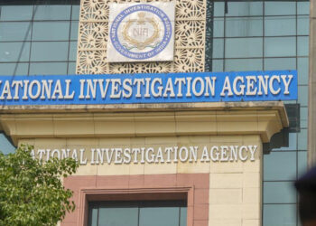 A security personnel stands guard near the National Investigation Agency (NIA) headquarters, in New Delhi. (File/PTI)